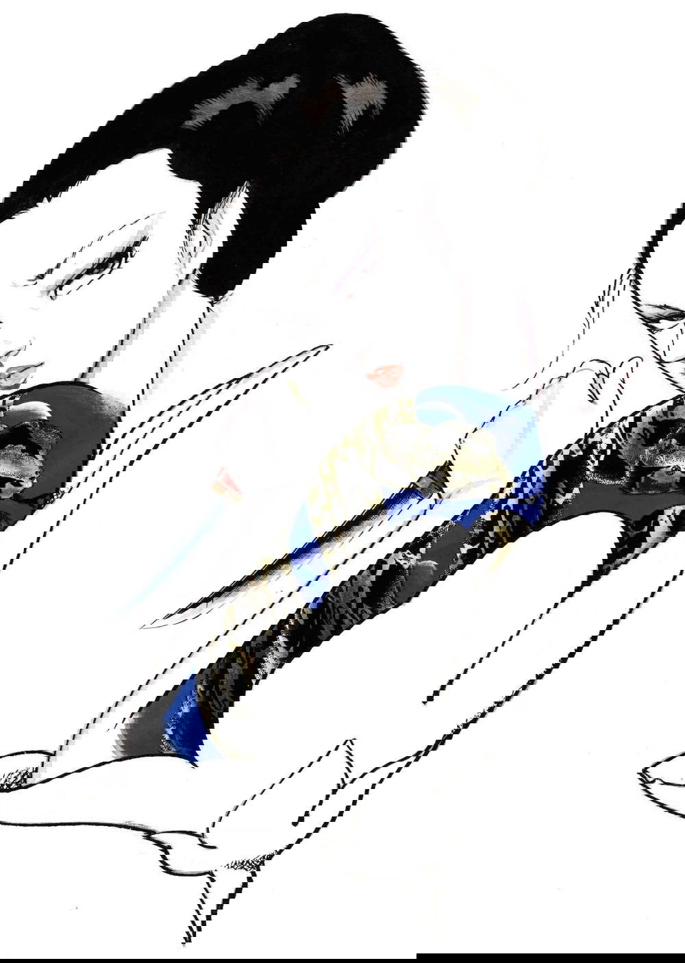 Kazuo Kamimura (2022; tinta, 27 x 39,1). Por concesión del autor