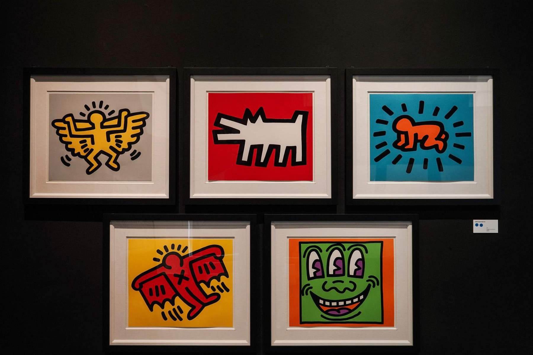 Keith Haring expuesto en Parma, en el Palazzo Tarasconi: 