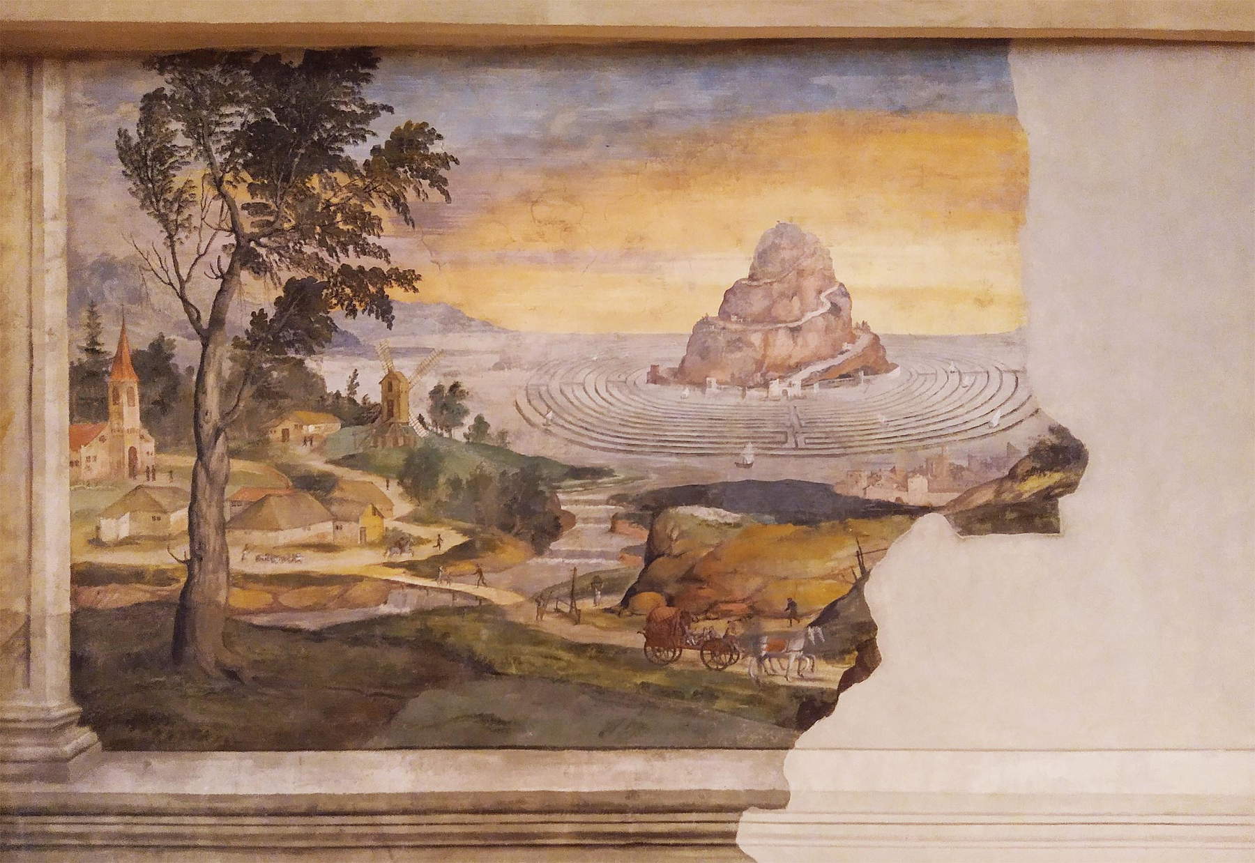 Das Labyrinth von Bartholomaus Dill Riemenschneider in der Halle der Pferde im Dogenpalast