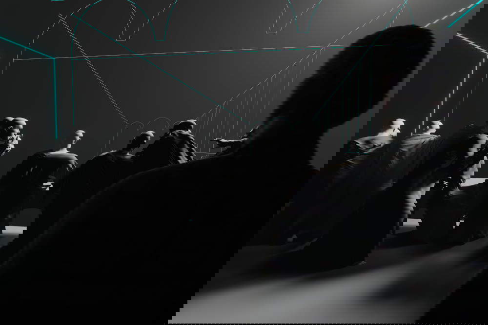 Franz Fischnaller, Last Supper Interactive, Christ and the twelve retro apostles (Deep Space 8K