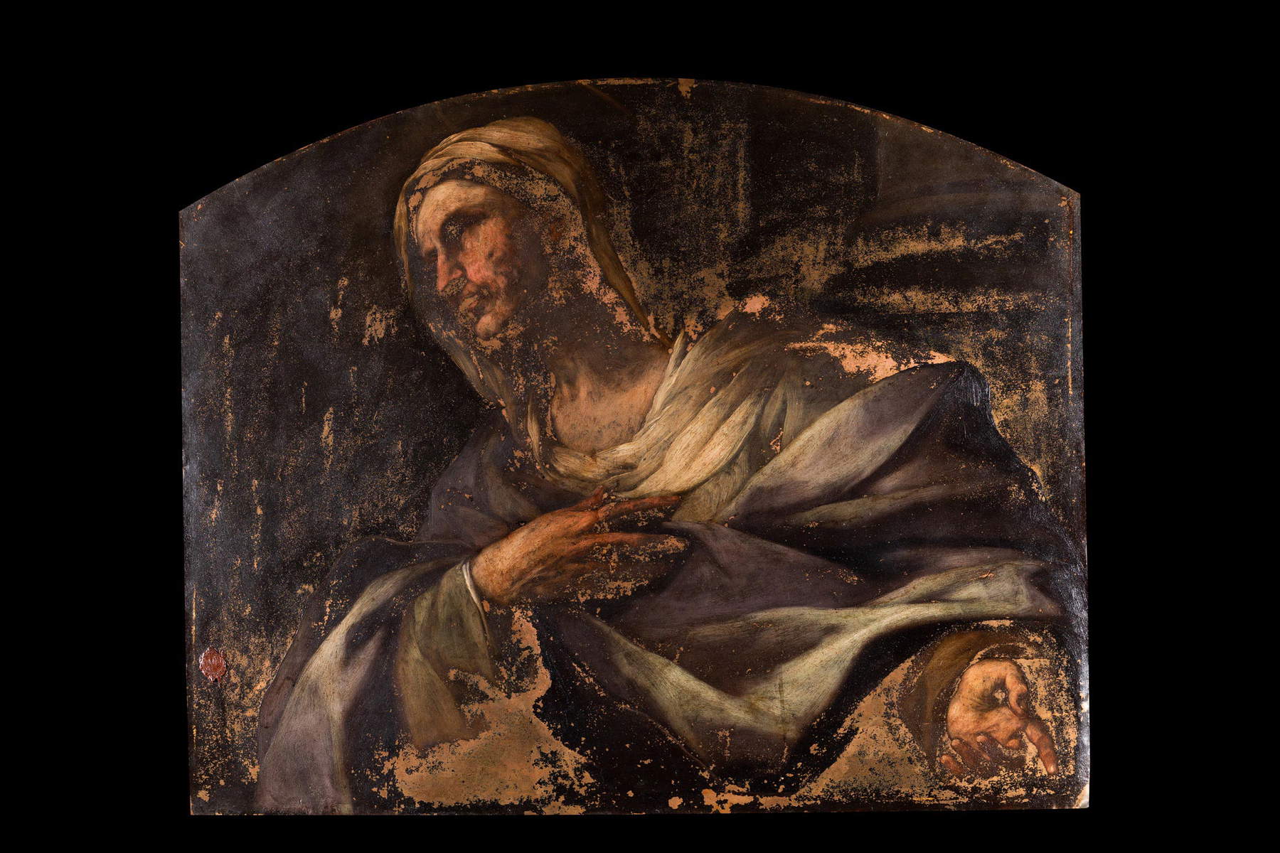 Luca Giordano, Santa Ana, después de la restauración (óleo sobre cobre; Nápoles, Tesoro de San Genaro). Foto: Simone Florena Luca Giordano, Santa Ana, después de la restauración (óleo sobre cobre; Nápoles, Tesoro de San Genaro). Foto: Simone Florena