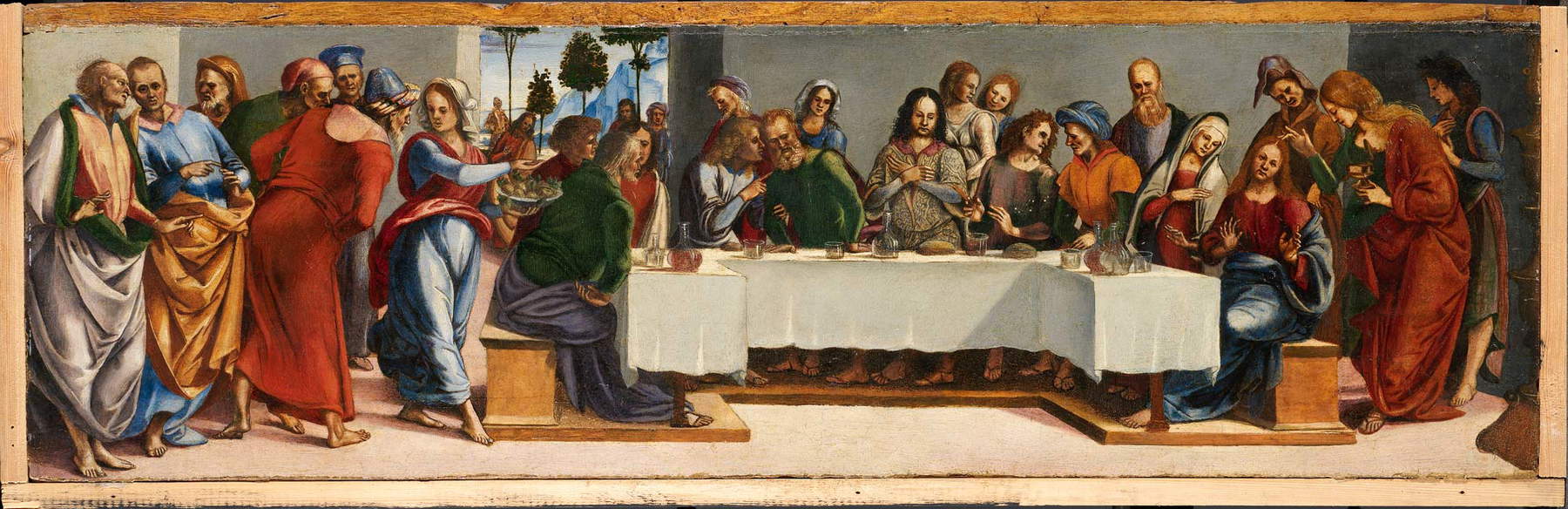 Luca Signorelli, Cristo in casa di Simone il Fariseo (1488-89; olio su tavola; Dublino, National Gallery of Ireland) Luca Signorelli, Cristo in casa di Simone il Fariseo (1488-89; olio su tavola; Dublino, National Gallery of Ireland)