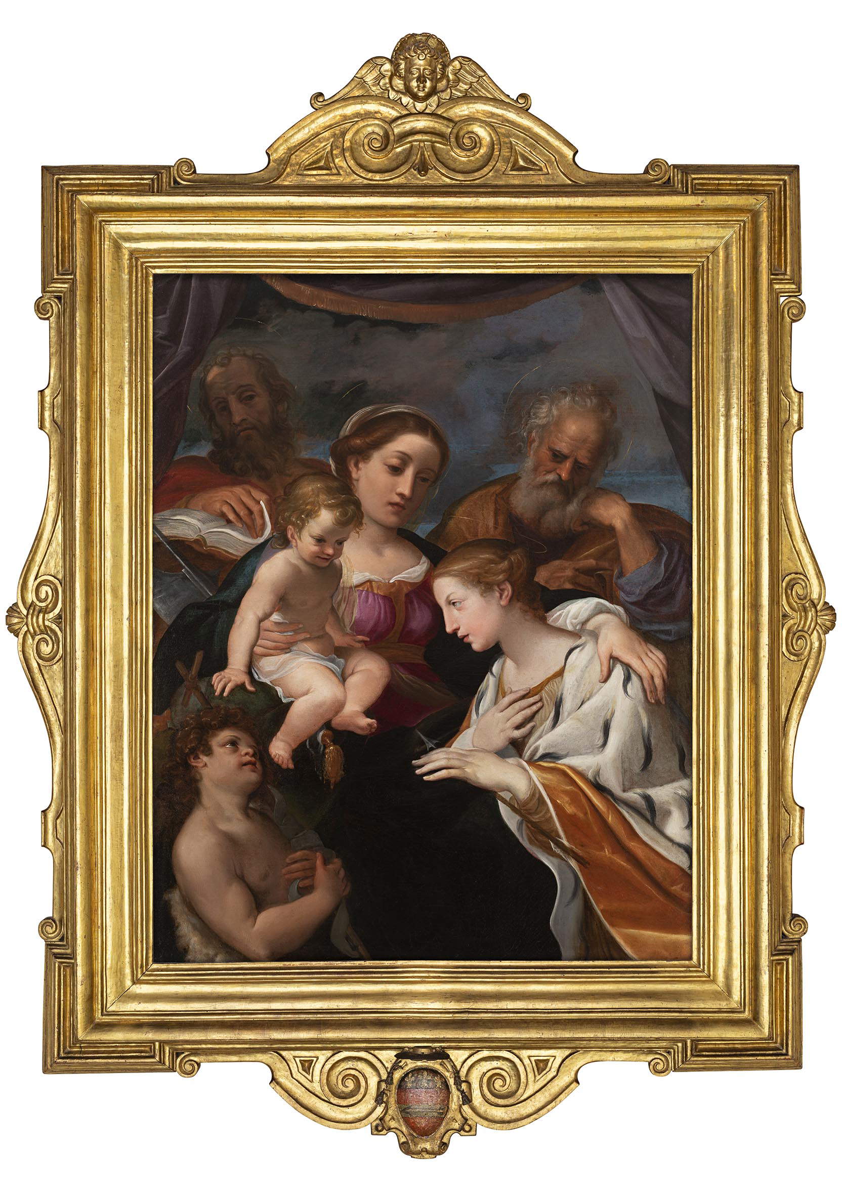 Ludovico Carracci, Holy Family with Saints John, Ursula and Matthias (early 17th century; canvas; Bologna, Pinacoteca Nazionale)