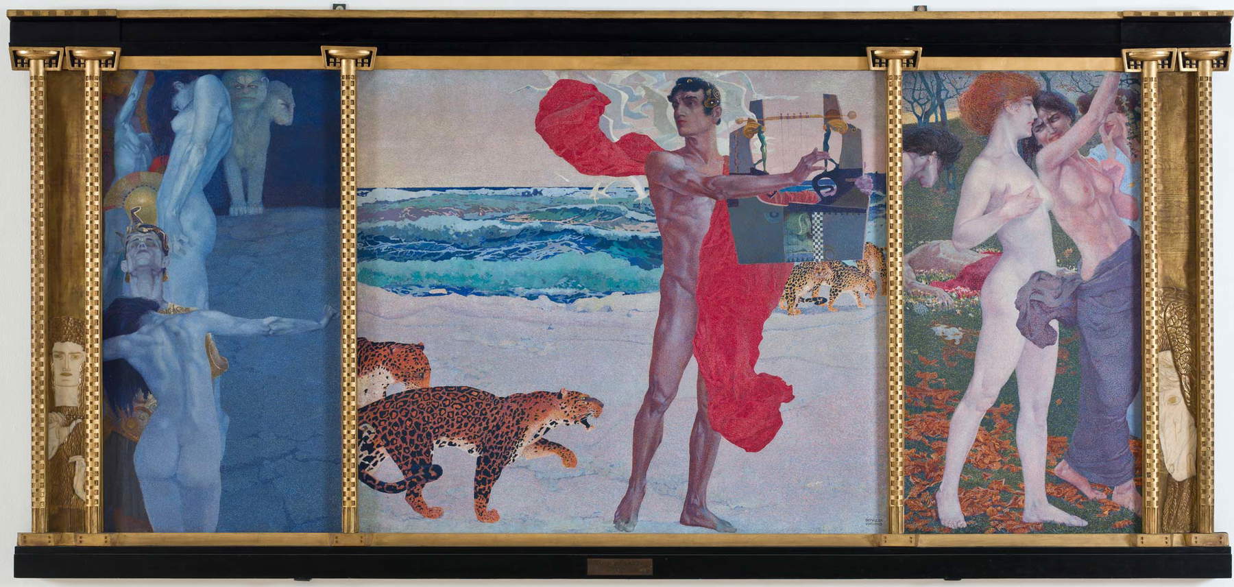 Luigi Bonazza, La leggenda di Orfeo - Rinascita d'Euridice - Morte d'Orfeo (1905; Rovereto, Mart, Deposito SOSAT) Luigi Bonazza, La leggenda di Orfeo - Rinascita d'Euridice - Morte d'Orfeo (1905; Rovereto, Mart, Deposito SOSAT)