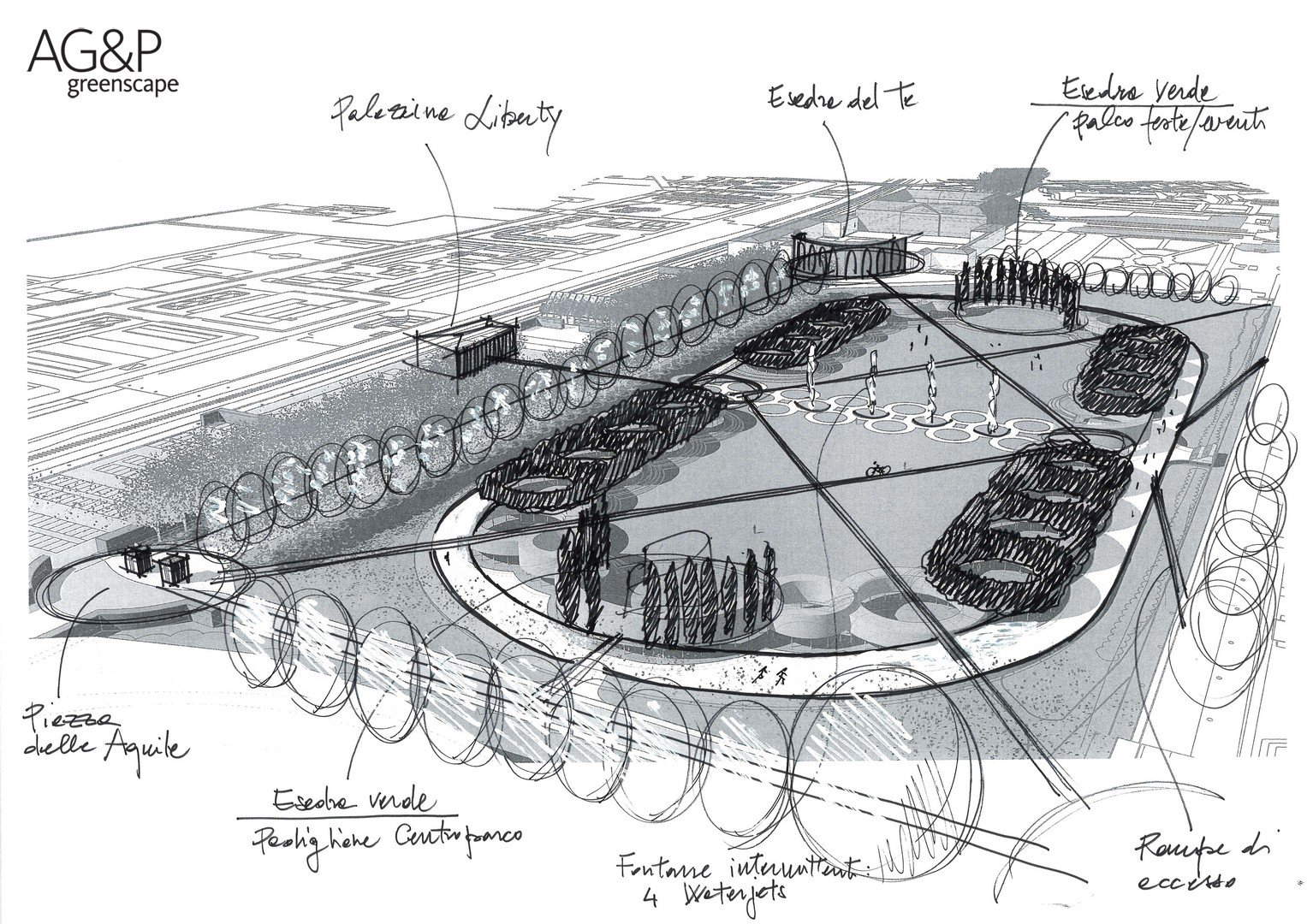Mantua, neuer Te-Park