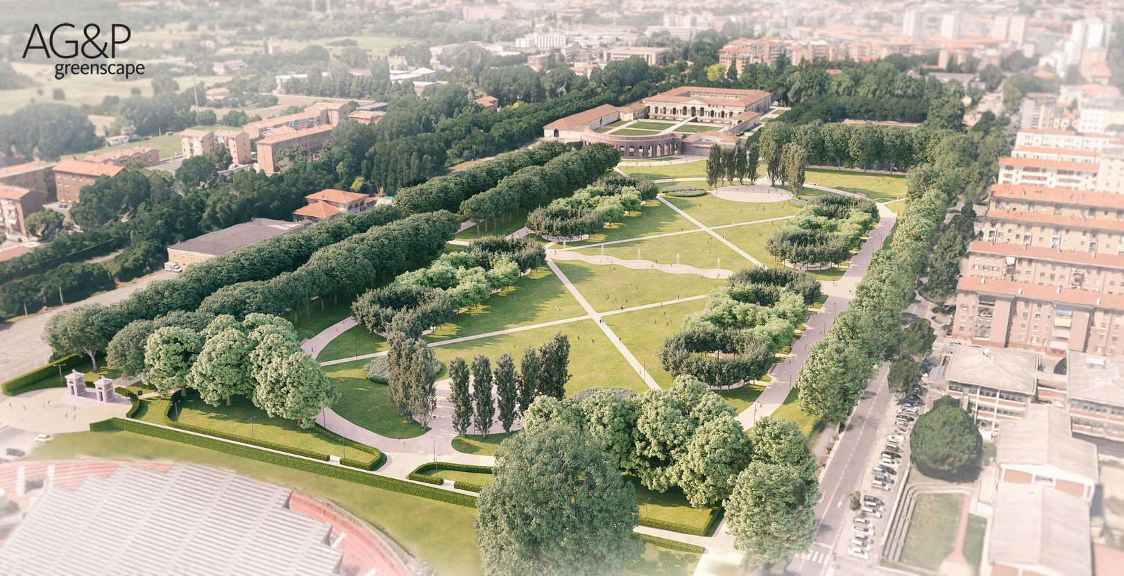 Mantua, neuer Te-Park