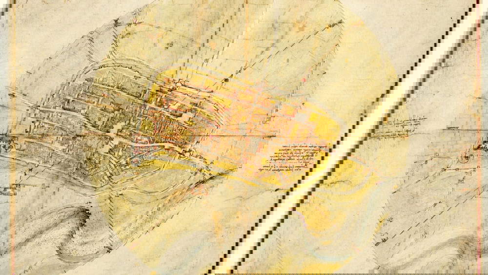 La mappa leonardesca di Imola