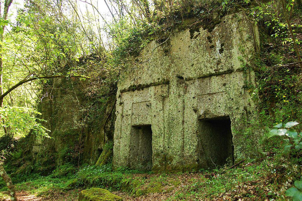 Etruscan tombs in Marturanum Park. Photo: Virgil Merisi Etruscan tombs in Marturanum Park. Photo: Virgil Merisi