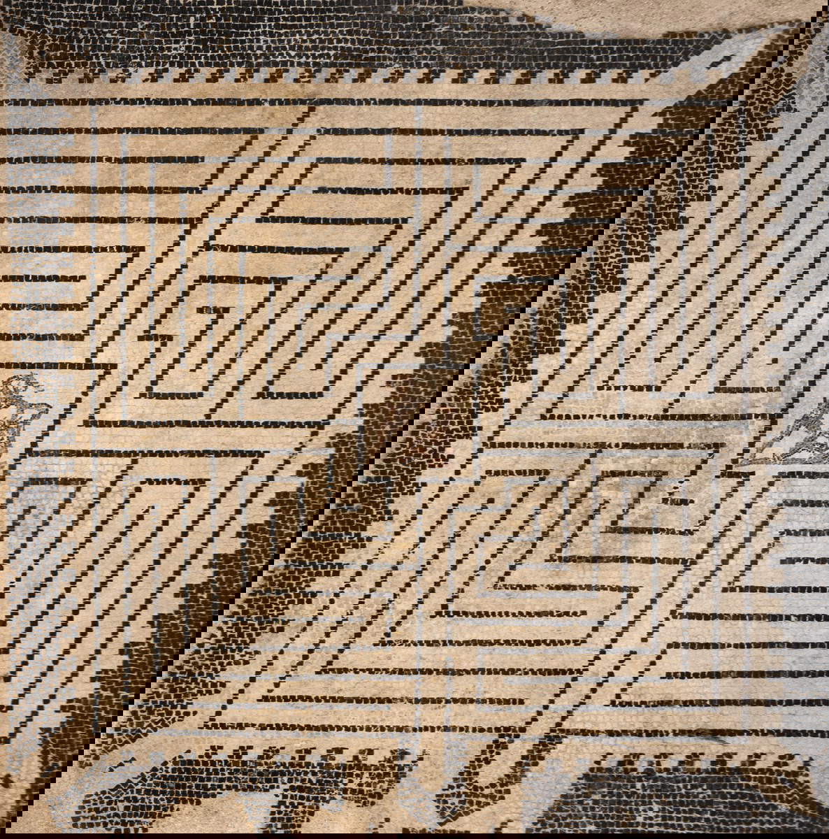 El mosaico romano de Cremona, conservado en el Museo Arqueológico de San Lorenzo El mosaico romano de Cremona, conservado en el Museo Arqueológico de San Lorenzo