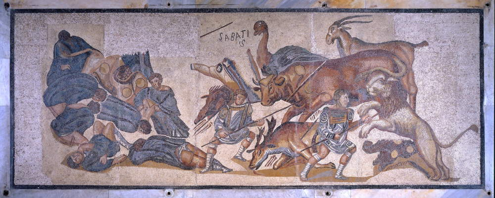 Galleria Borghese lancia raccolta fondi per restaurare mosaici romani con scene di caccia e gladiatori 