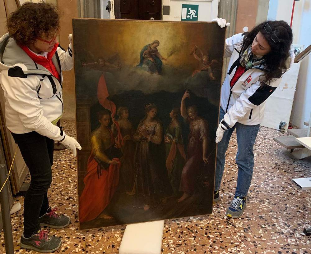 Pinacoteca Nazionale di Bologna, restoration of Lavinia Fontana painting kicks off thanks to Opera tua