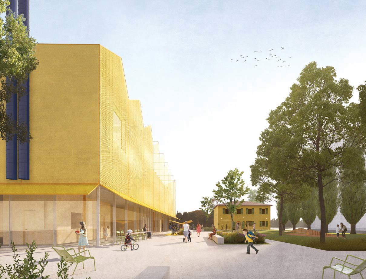 Rendering des zukünftigen Kindermuseums in Bologna