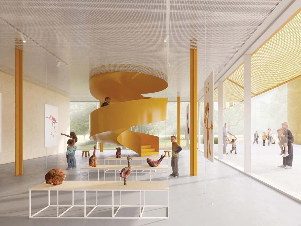 Rendering des zukünftigen Kindermuseums in Bologna