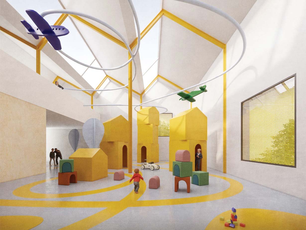 Rendering des zukünftigen Kindermuseums in Bologna