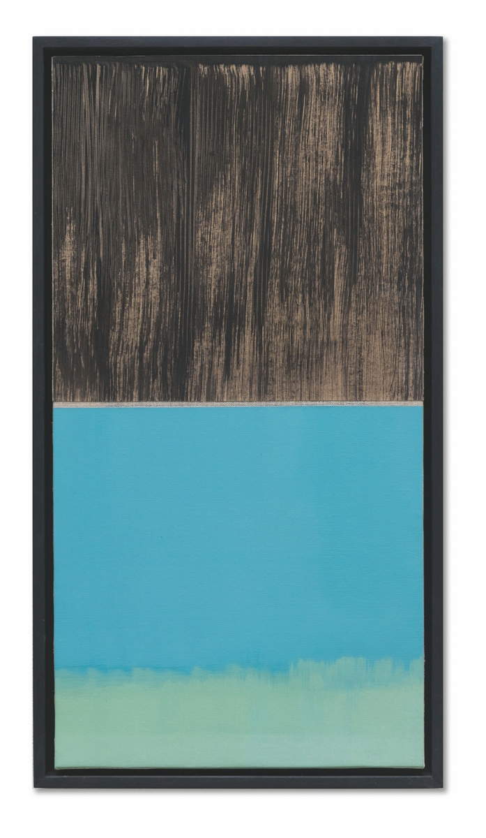 Nataly Maier, Cascata 022 (2021; tempera e tempera all’uovo su tela, 77 x 42 cm) Nataly Maier, Cascata 022 (2021; tempera e tempera all’uovo su tela, 77 x 42 cm)