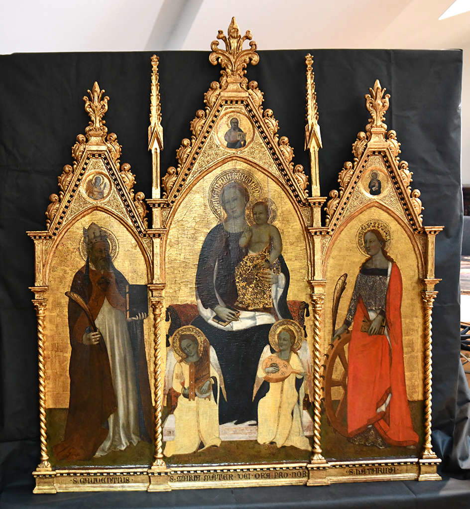 Torino, ai Musei Reali restaurato trittico trecentesco attribuito a Niccolò di Tommaso