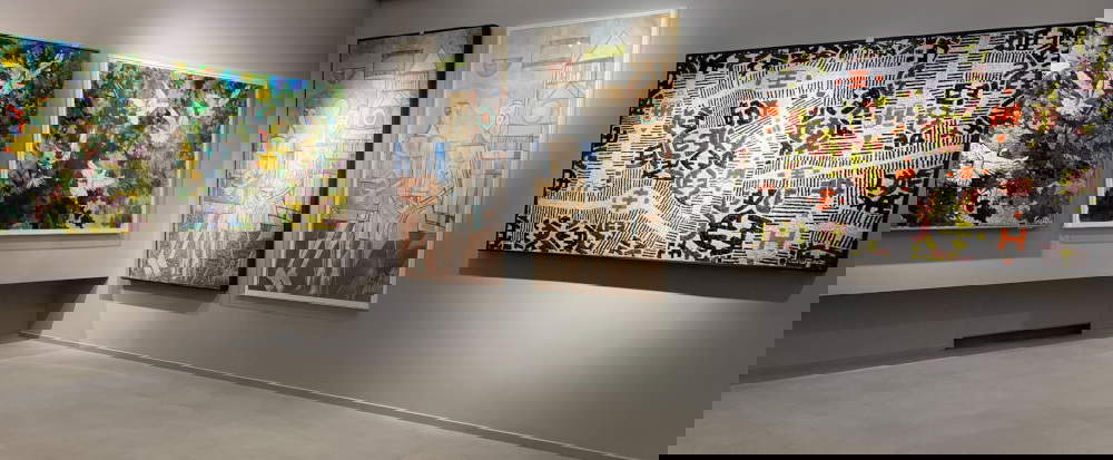 Vista de las salas de exposición Mosaici Contemporanei, Rávena, MAR - Museo de Arte de la Ciudad de Rávena