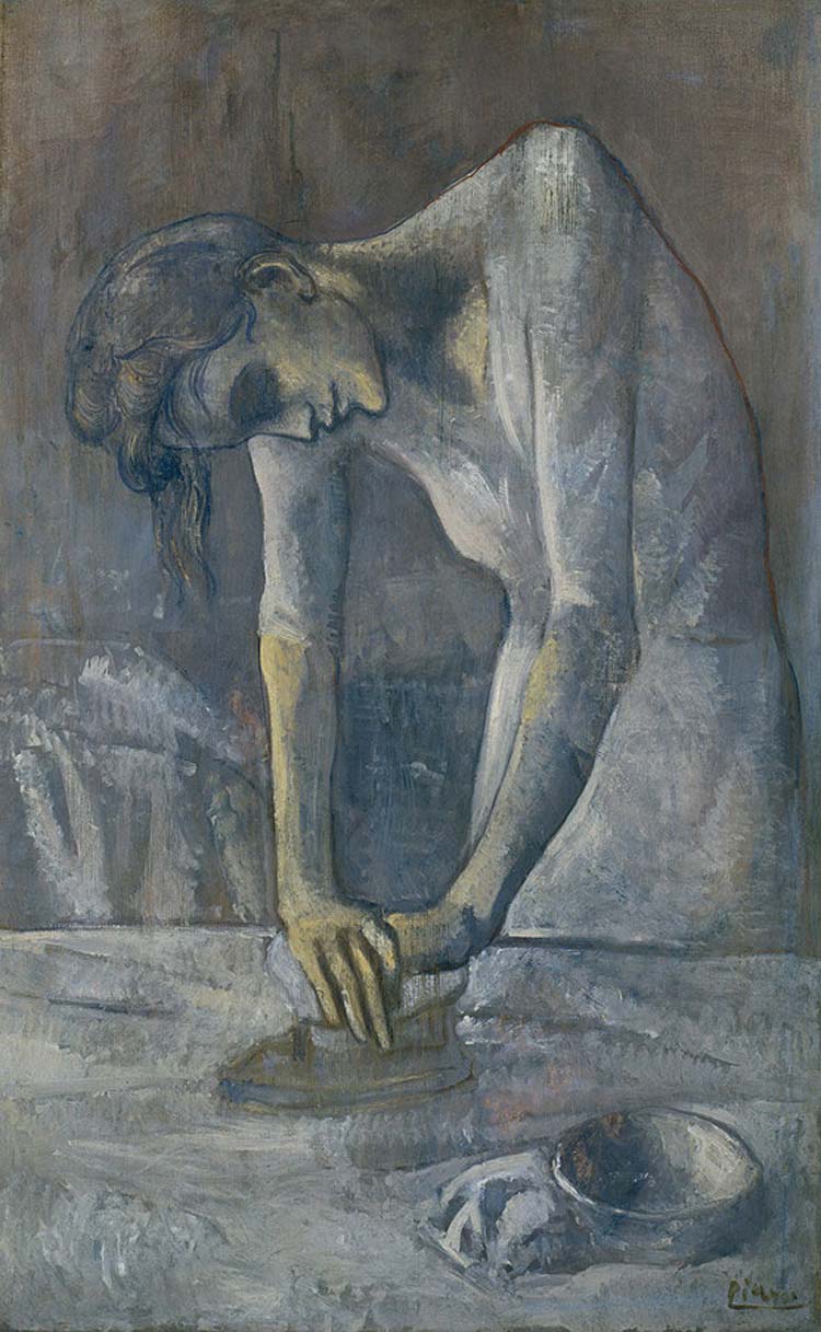 Pablo Picasso, La repasseuse (1904; New York, Guggenheim Museum) Pablo Picasso, La repasseuse (1904; New York, Guggenheim Museum)