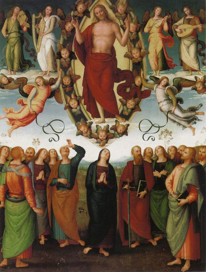 Perugino, Ascensione di Cristo (1510; Sansepolcro, Cattedrale)