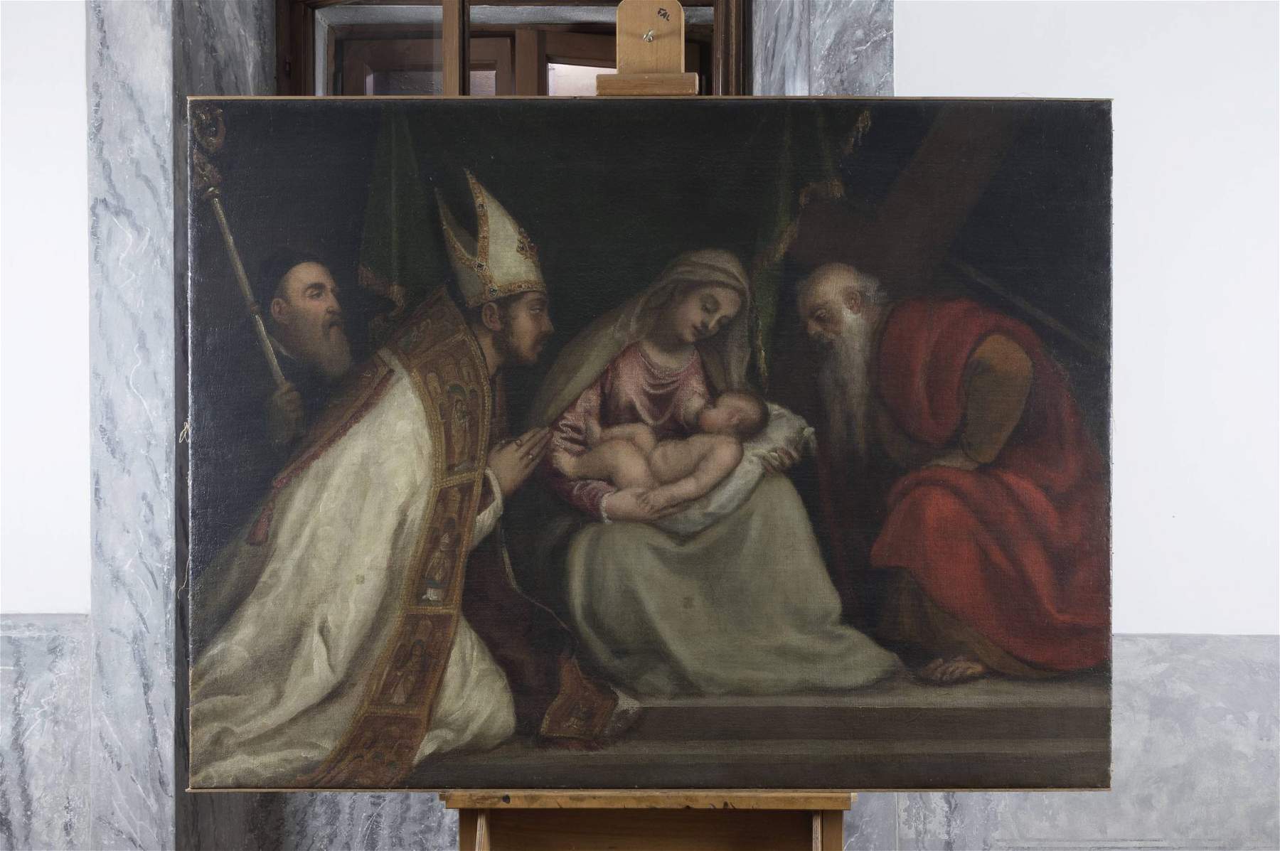 The altarpiece that Titian painted for his Pieve di Cadore will be restored.