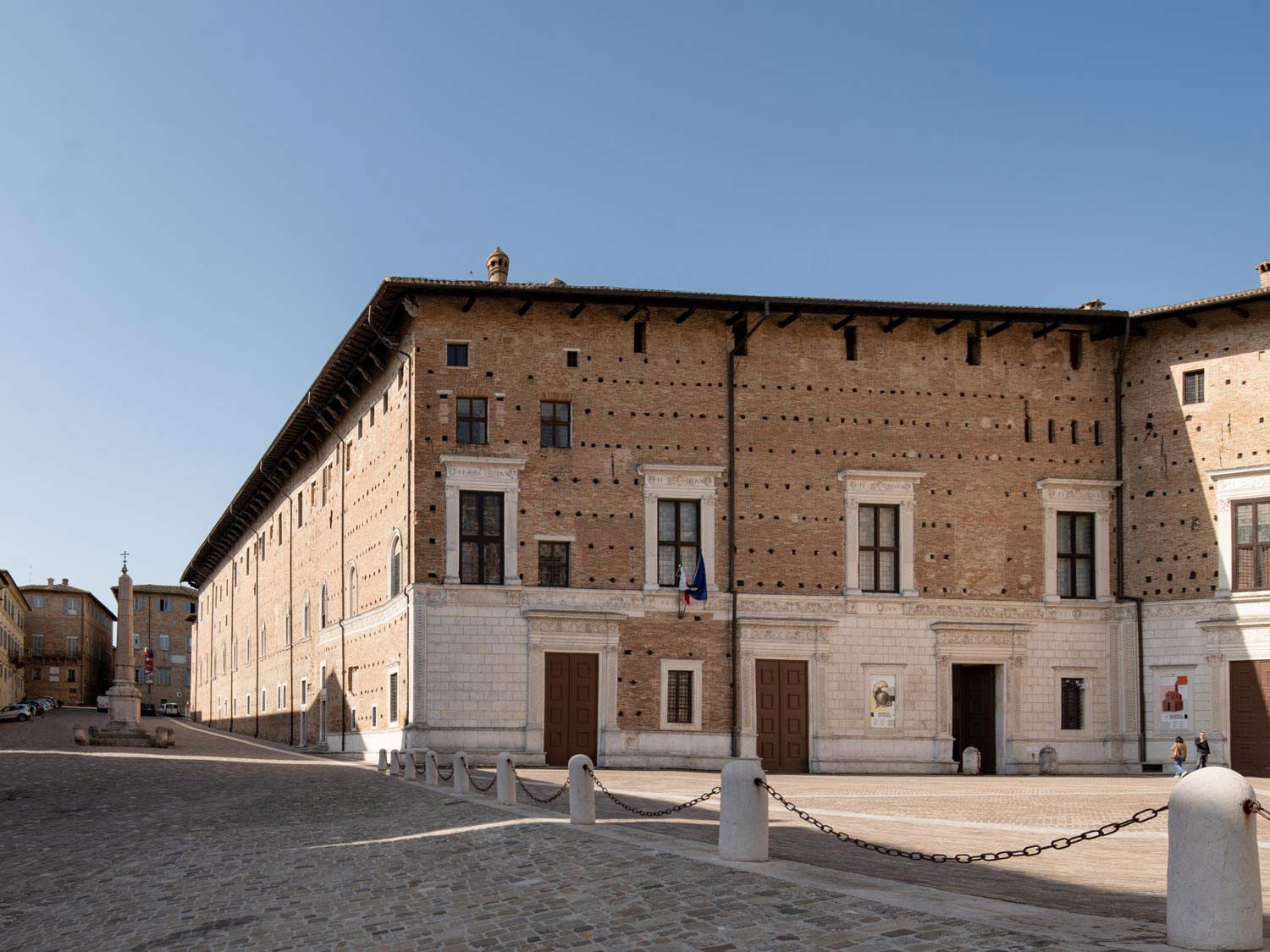 Der Herzogspalast in Urbino, Sitz der Galleria Nazionale delle Marche