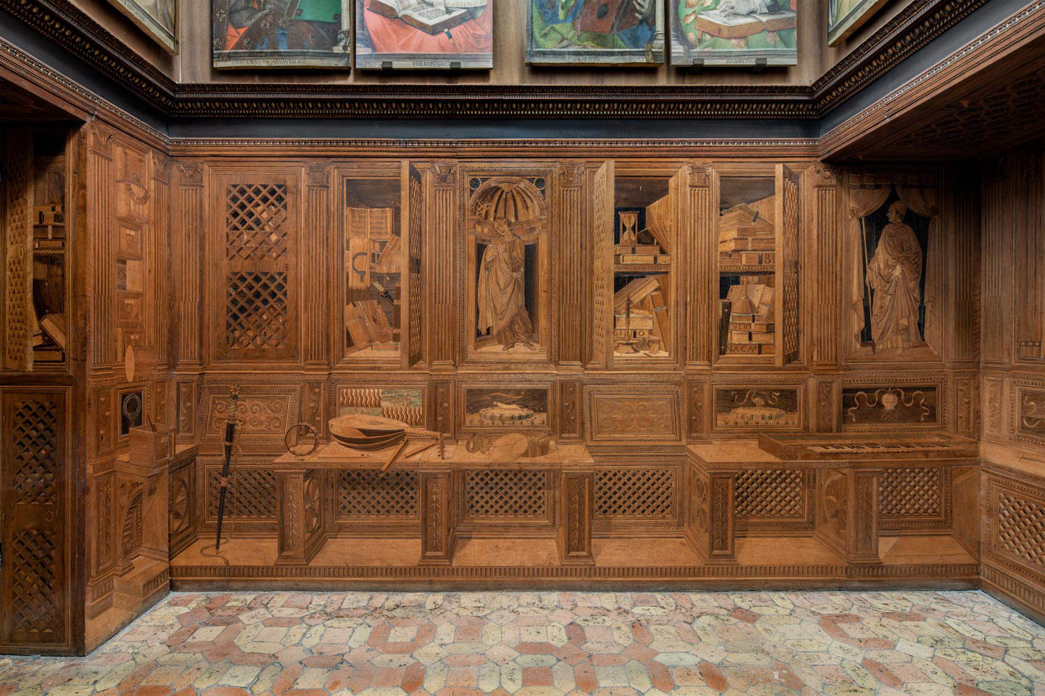 Der Herzogspalast in Urbino, Sitz der Galleria Nazionale delle Marche