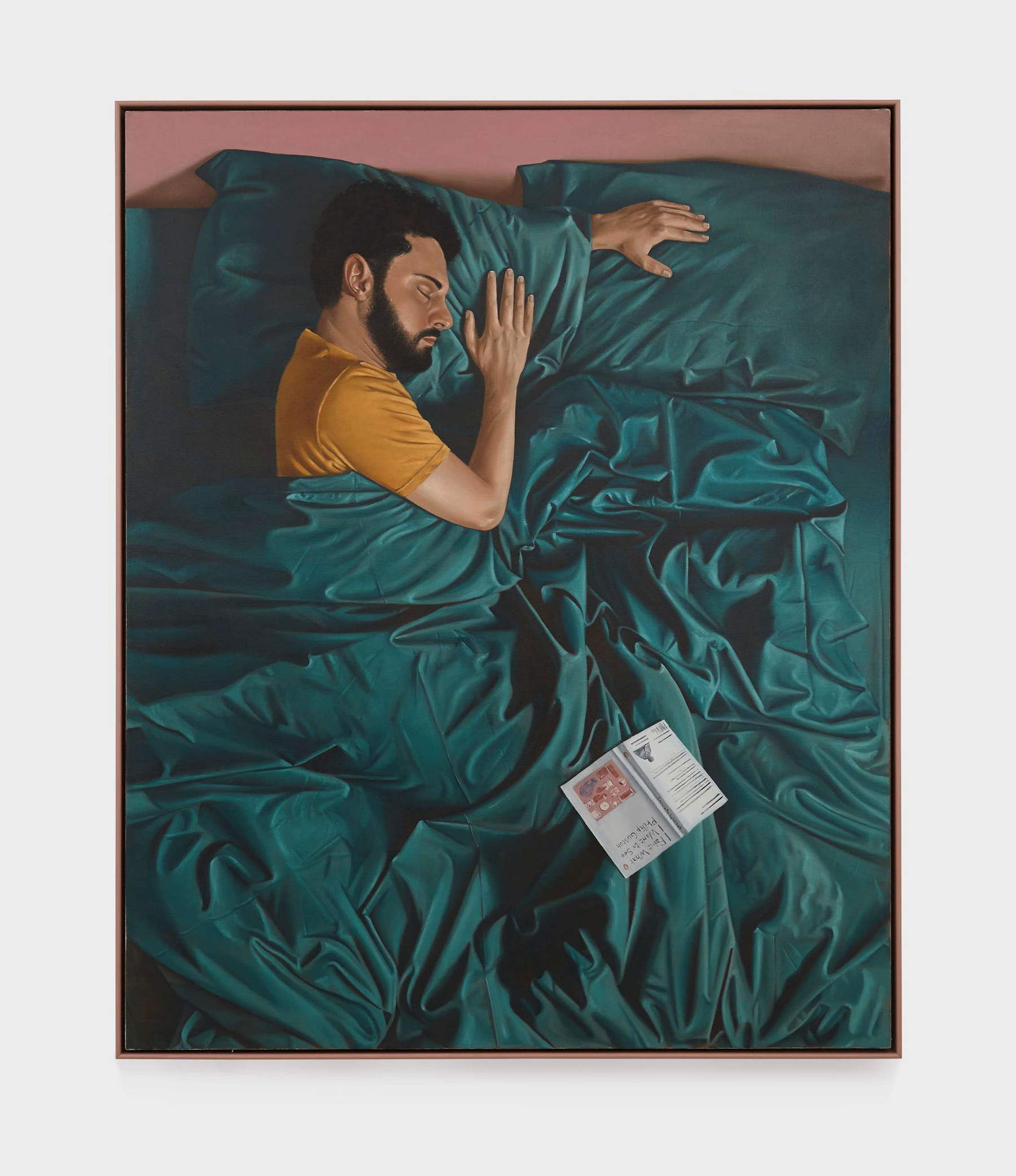 Patrizio Di Massimo, Autorretrato (con Philip Guston) (2022; óleo sobre lino, 160 x 130 cm)