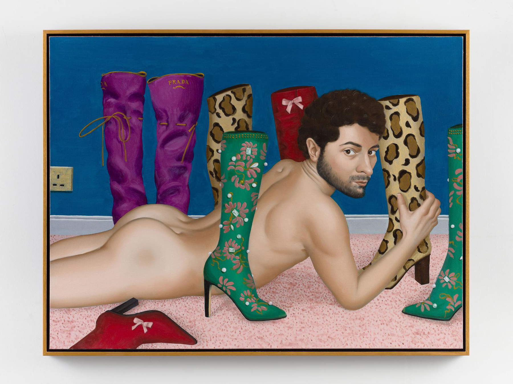 Patrick Di Massimo, Self-portrait with Boots (2019). Photo: Mark Blower
