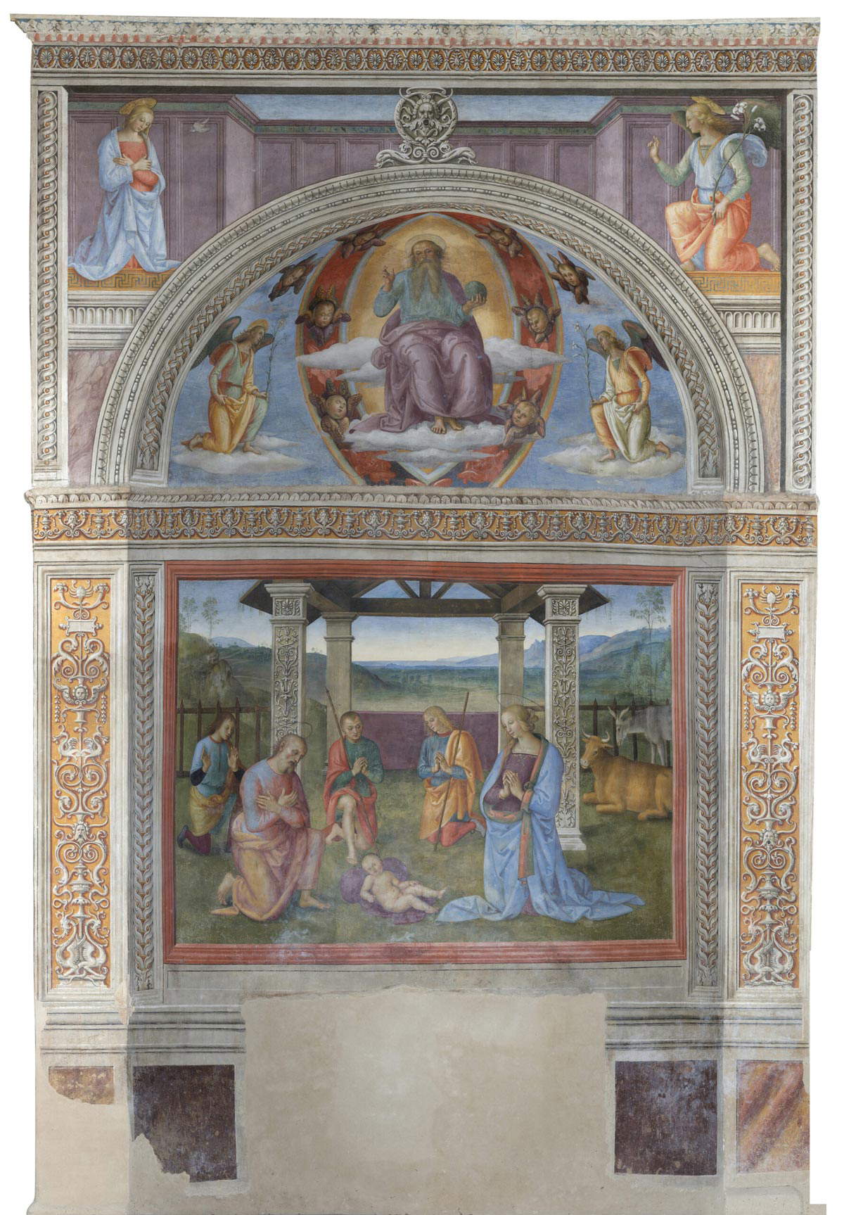 Fresco de Perugino en Montefalco. Foto: Perugino 2023