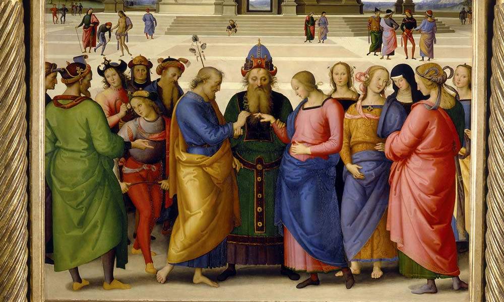 The Marriage of the Virgin, Perugino's masterpiece, temporarily returns to Italy
