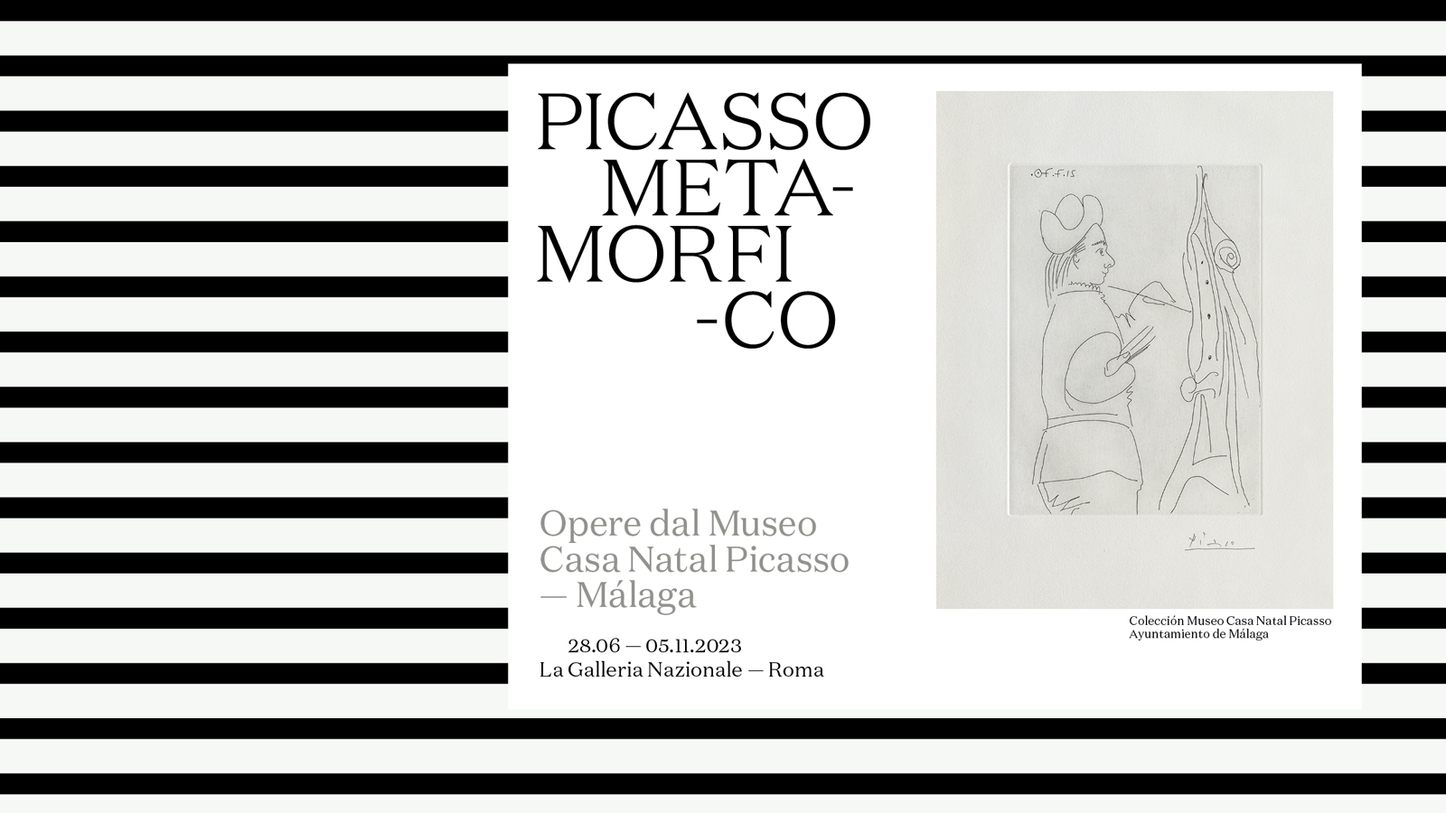 Rome, GNAM celebrates Picasso with an exhibition created by the Museo Casa Natal Picasso