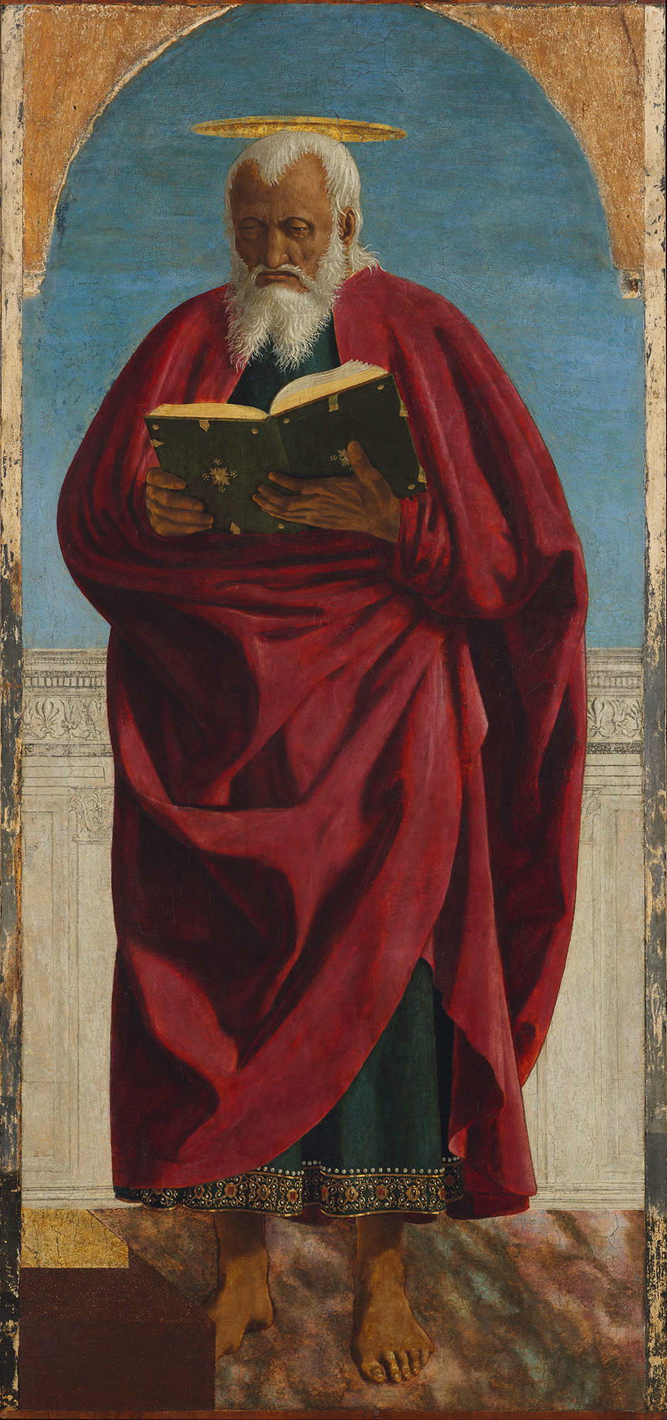 Piero della Francesca, Saint John the Evangelist (1454-69; oil on panel, 134 x 62.2 cm; New York, The Frick Collection) Piero della Francesca, Saint John the Evangelist (1454-69; oil on panel, 134 x 62.2 cm; New York, The Frick Collection)