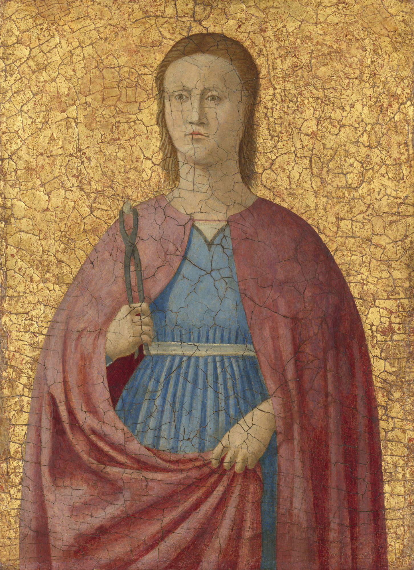 Piero della Francesca, Saint Apollonia (1454-69; oil and gold on panel, 38.7 x 28.3 cm; Washington, DC. The National Gallery of Art) Piero della Francesca, Saint Apollonia (1454-69; oil and gold on panel, 38.7 x 28.3 cm; Washington, DC. The National Gallery of Art)