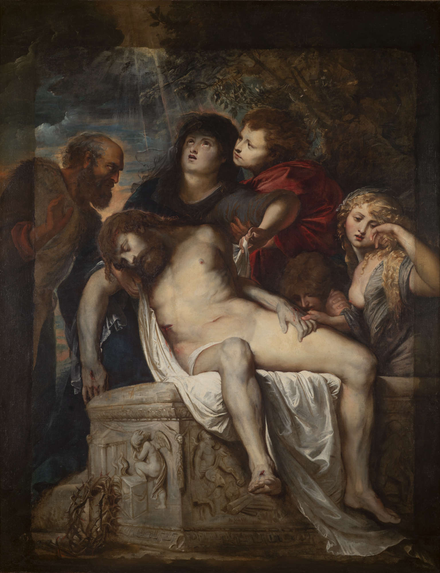 Pieter Paul Rubens, Compianto su Cristo morto (1601-1602; olio su tela, 180 x 136 cm; Roma, Galleria Borghese). Foto: M. Coen © Galleria Borghese Pieter Paul Rubens, Compianto su Cristo morto (1601-1602; olio su tela, 180 x 136 cm; Roma, Galleria Borghese). Foto: M. Coen © Galleria Borghese