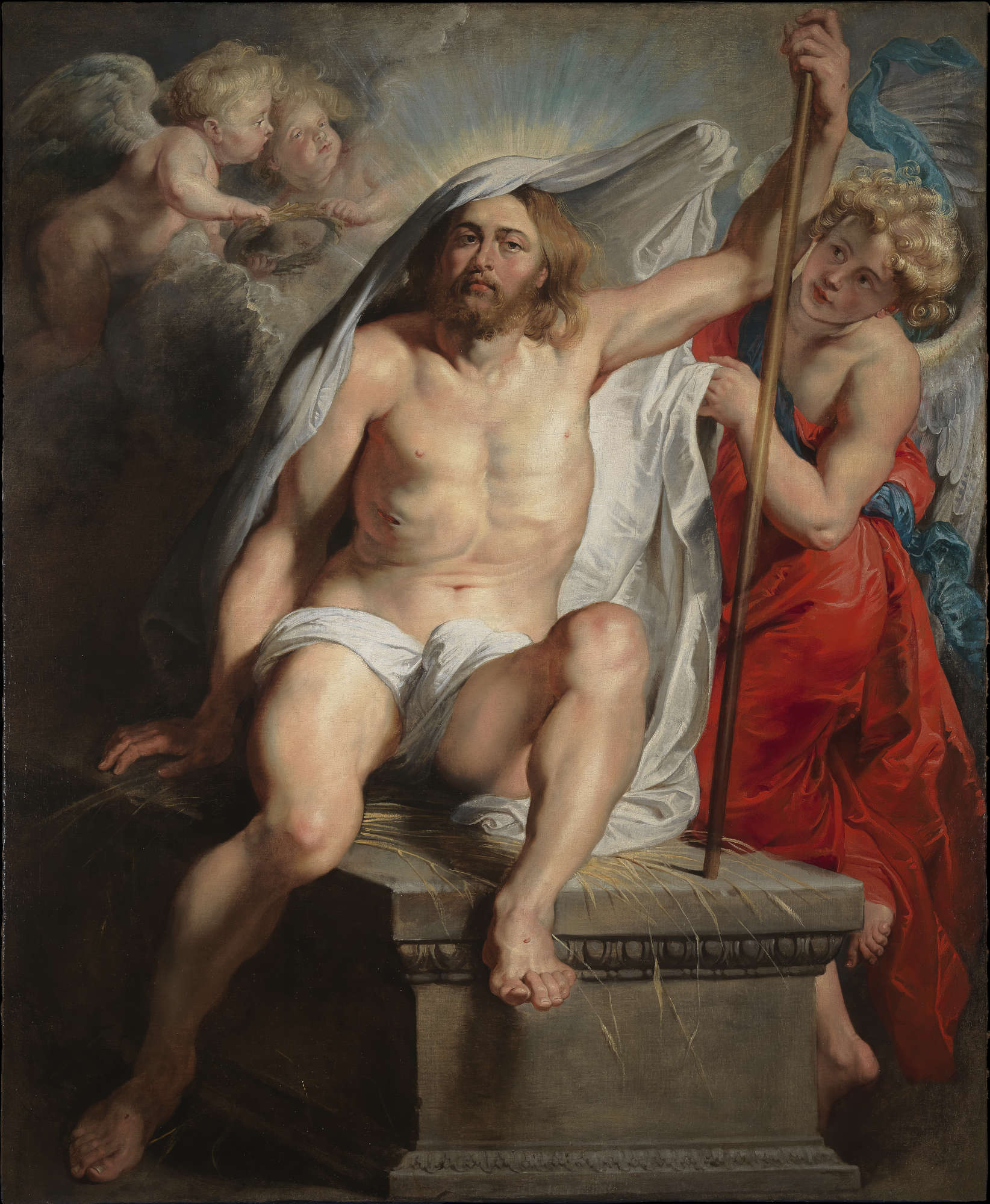 Pieter Paul Rubens, Cristo risorto (1616 circa; olio su tela, 183 x 155 cm; Firenze, Galleria degli Uffizi, Palazzo Pitti) Pieter Paul Rubens, Cristo risorto (1616 circa; olio su tela, 183 x 155 cm; Firenze, Galleria degli Uffizi, Palazzo Pitti)