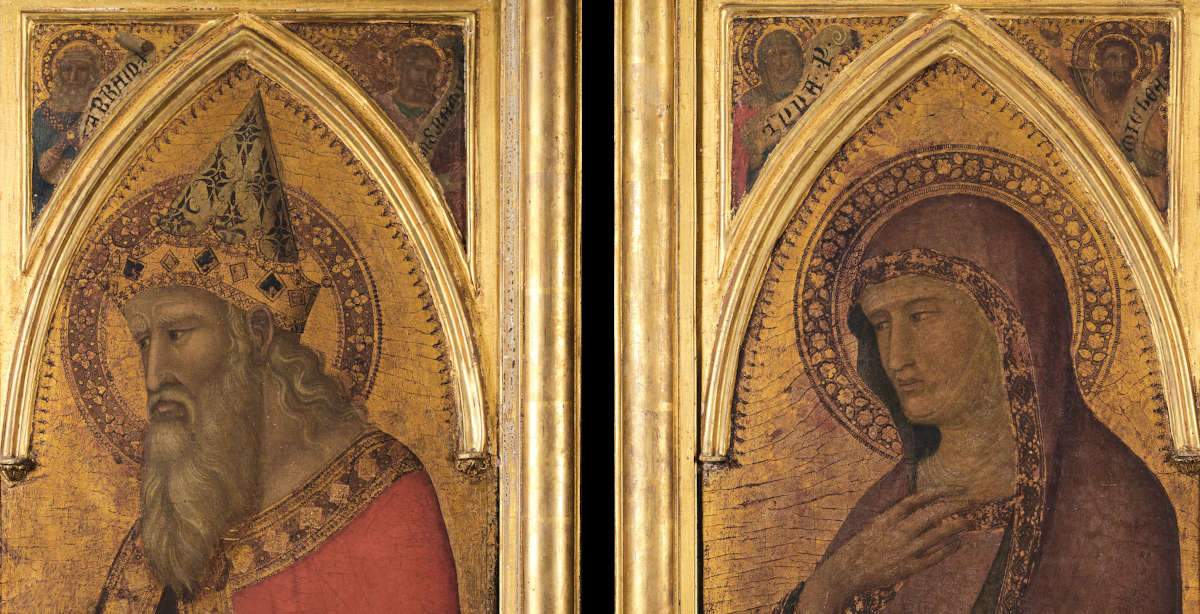 Two tablets by Pietro Lorenzetti found in France. They will go to auction