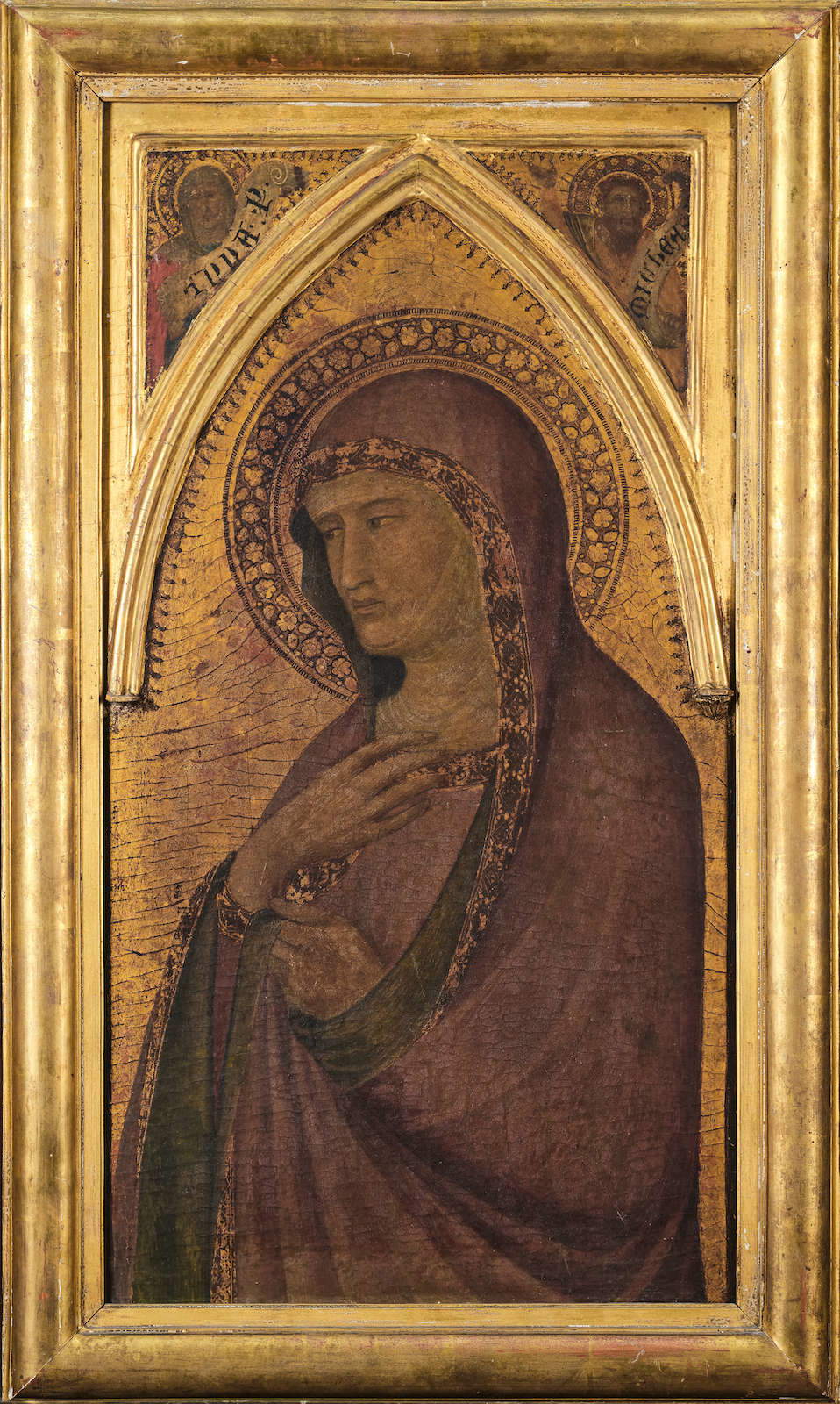 Pietro Lorenzetti, Heilige Helena (Tempera und Blattgold auf Tafel, 27 x 14 cm) Pietro Lorenzetti, Heilige Helena (Tempera und Blattgold auf Tafel, 27 x 14 cm)