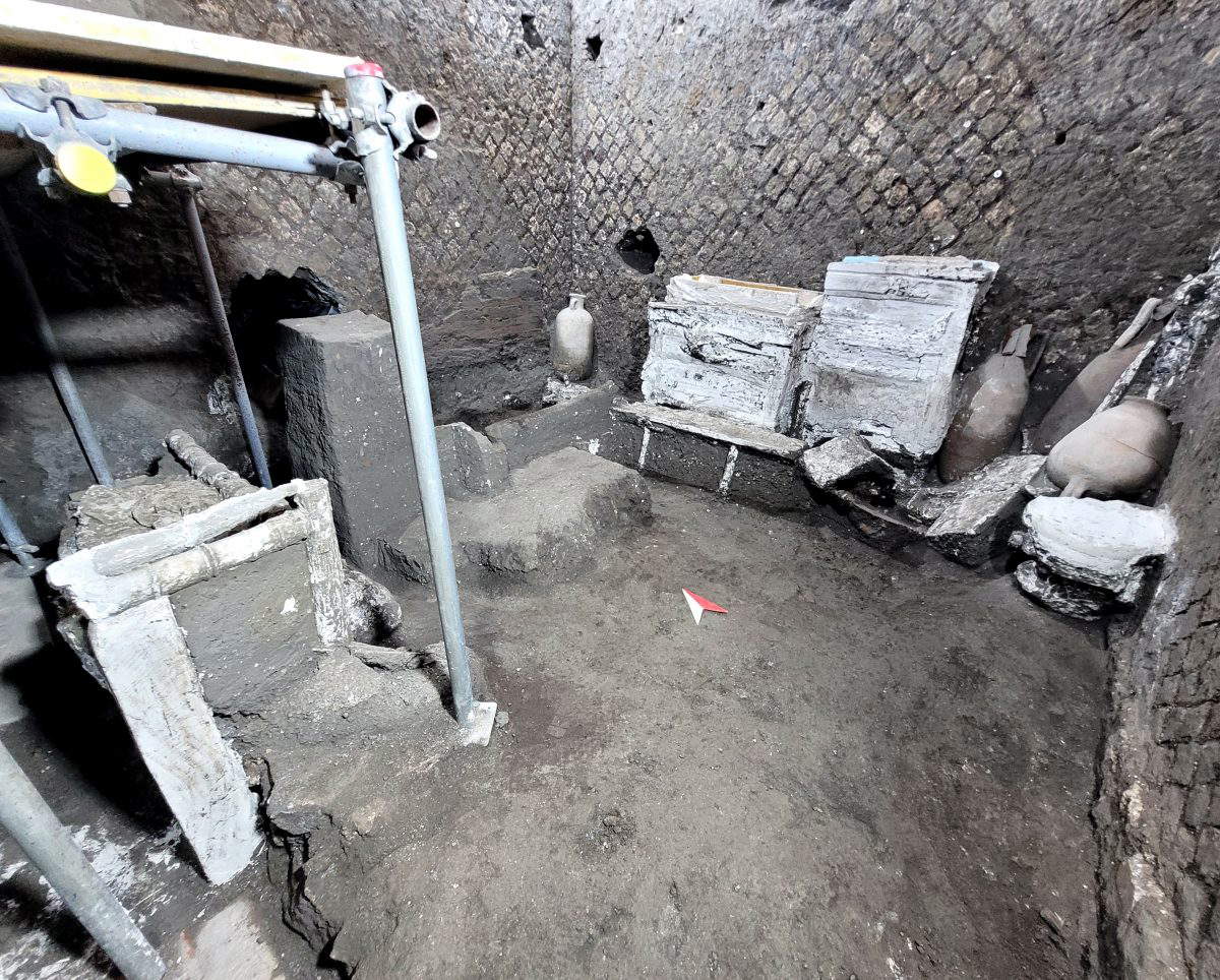 Pompei, la stanza degli schiavi nota come ambiente A Pompei, la stanza degli schiavi nota come ambiente A
