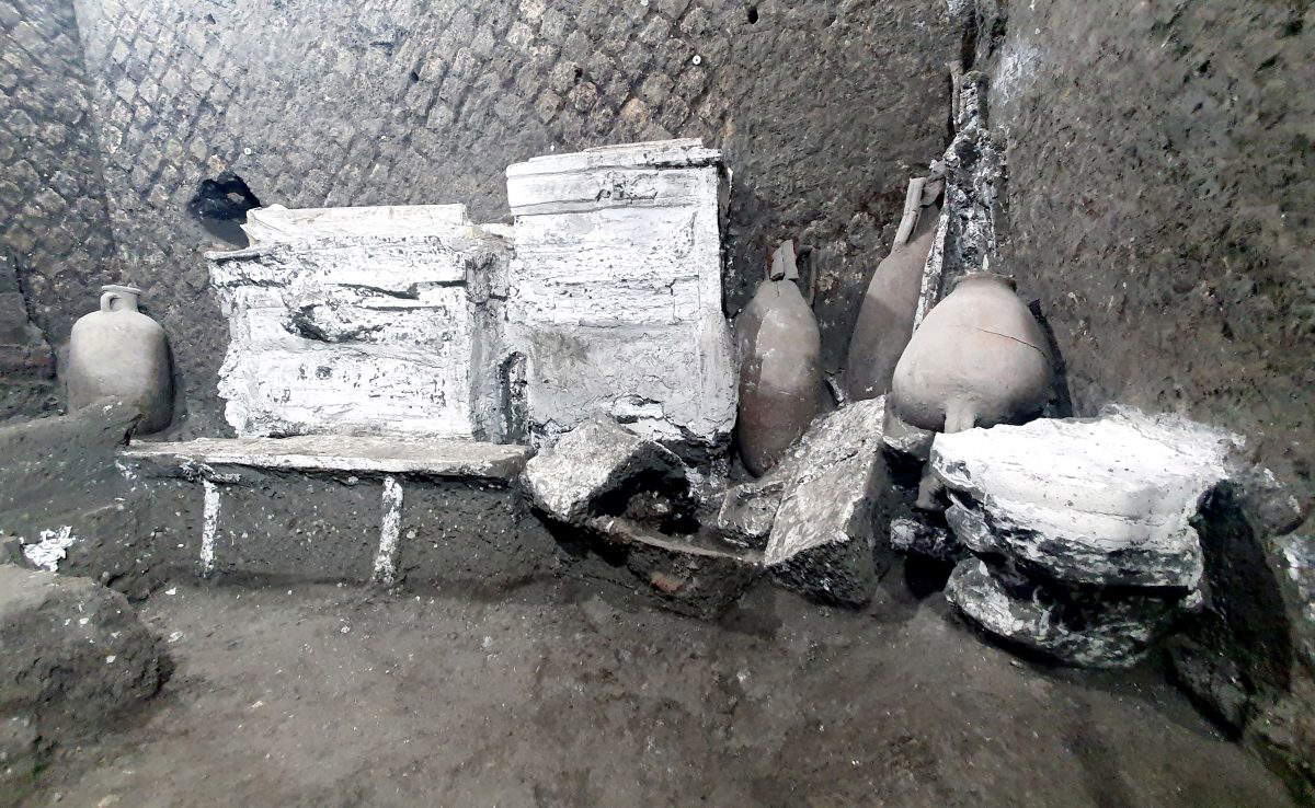 Pompei, la stanza degli schiavi nota come ambiente A Pompei, la stanza degli schiavi nota come ambiente A