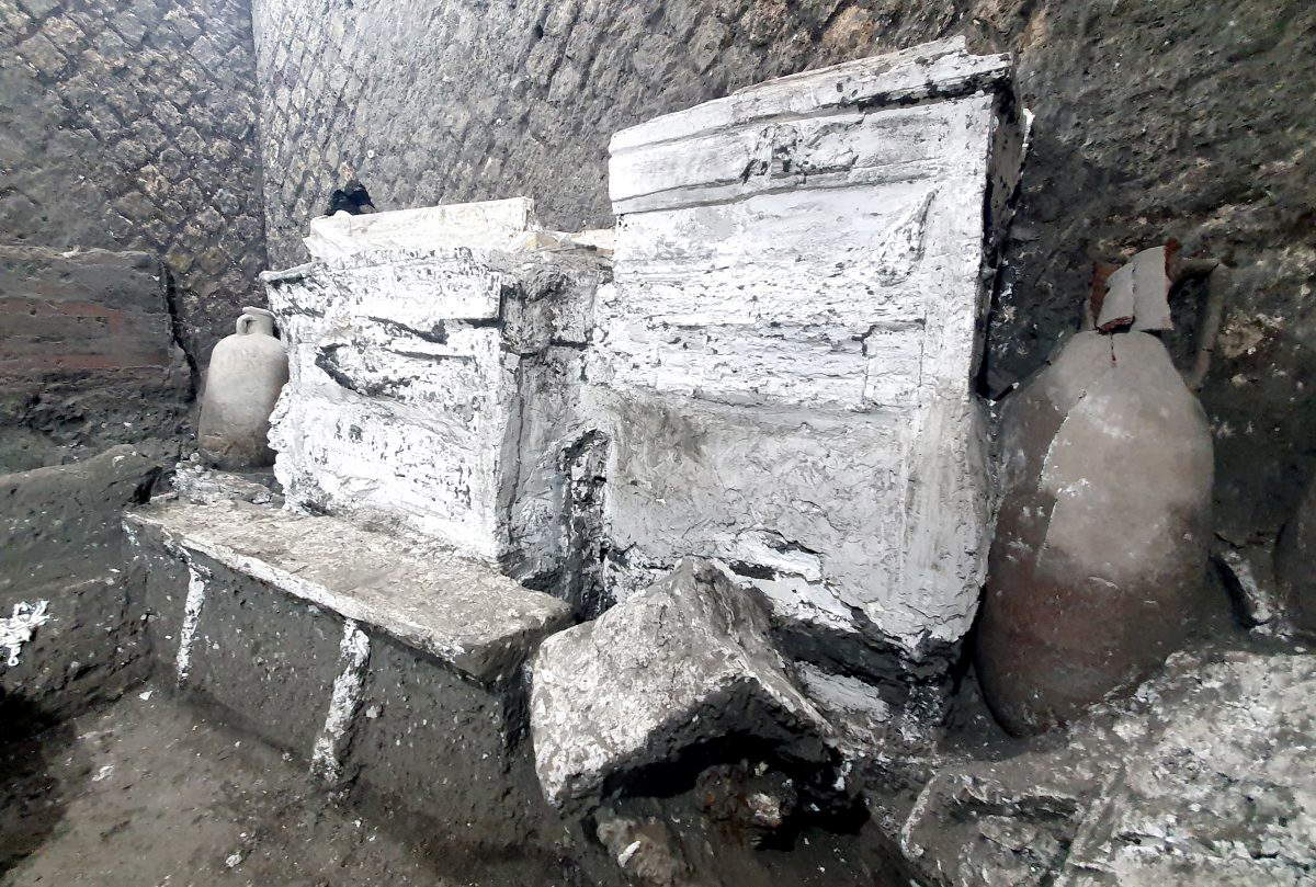 Pompei, la stanza degli schiavi nota come ambiente A Pompei, la stanza degli schiavi nota come ambiente A