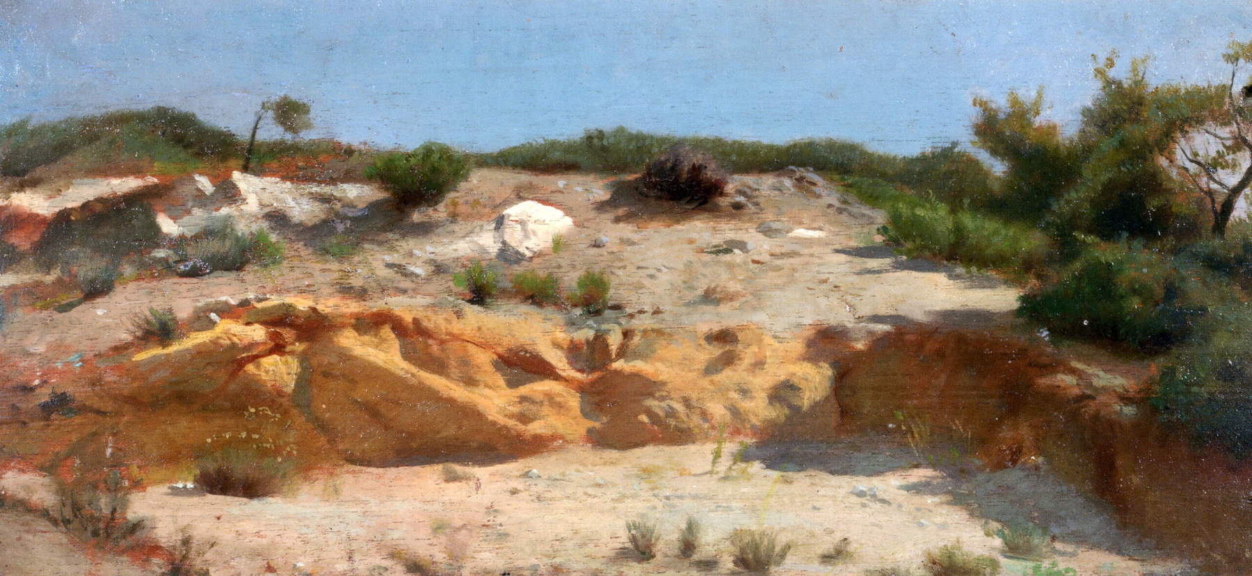 Raffaello Sernesi, Punta Righini &ndash; Castiglioncello (olio su tavola; Collezione privata)