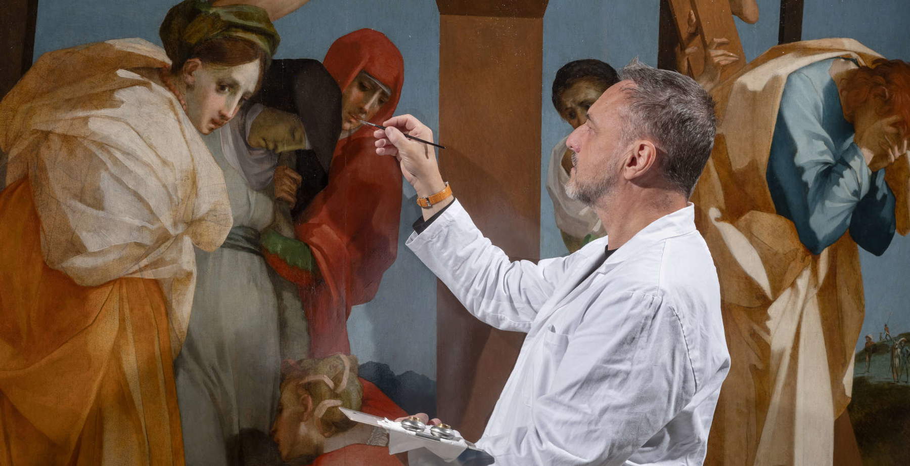 Tout sur la restauration de la déposition de Rosso Fiorentino