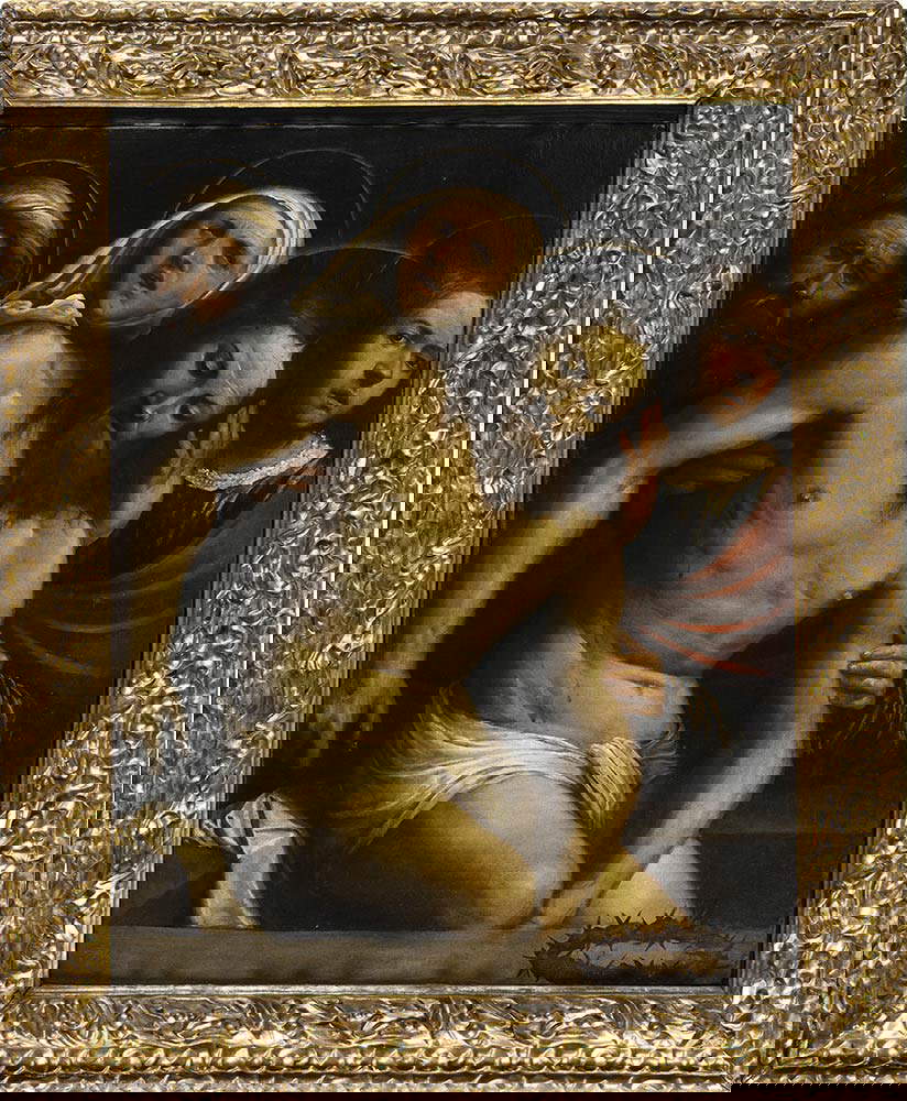 Romanino, Deposición de Cristo en el Sepulcro (óleo sobre lienzo, 102 x 80 cm) Romanino, Deposición de Cristo en el Sepulcro (óleo sobre lienzo, 102 x 80 cm)