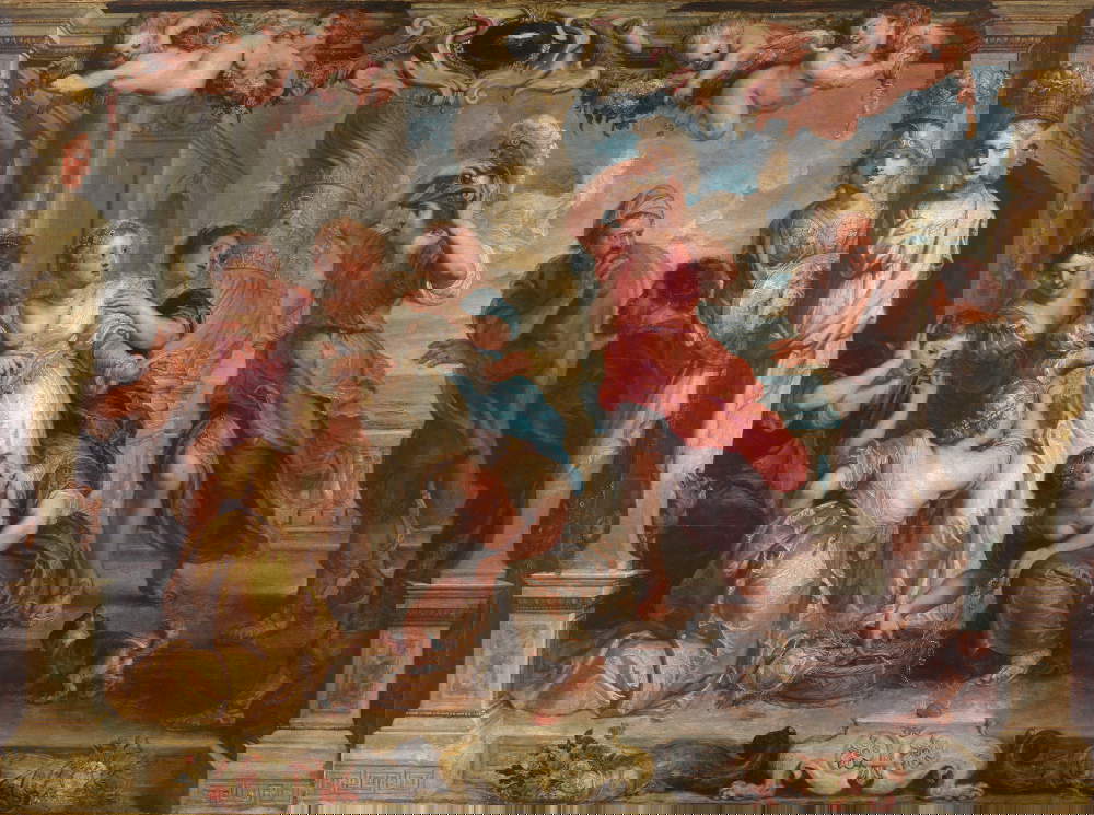 Pieter Paul Rubens, Achilles entdeckt bei den Töchtern des Lykomedes (1630; Öl auf Tafel, 107,5 x 145,50 cm; Madrid, Museo Nacional del Prado) &copy; Fotoarchiv. Museo Nacional del Prado, Madrid