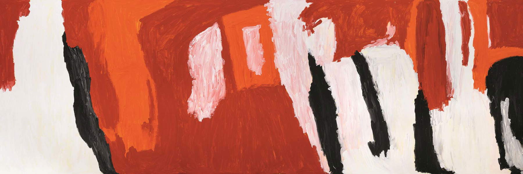 Sally Gabori, Dibirdibi County (2009; polímeros sintéticos sobre lino, 200 x 600 cm; París, Collection Fondation Cartier pour l'art contemporain). Foto: Simon Strong Sally Gabori, Dibirdibi County (2009; polímeros sintéticos sobre lino, 200 x 600 cm; París, Collection Fondation Cartier pour l'art contemporain)