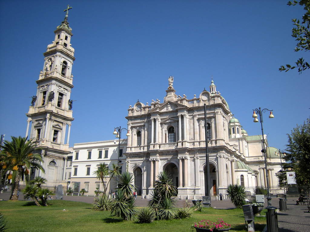 El santuario de Nuestra Señora de Pompeya. Foto: Leandro Neumann Ciuffo El santuario de Nuestra Señora de Pompeya. Foto: Leandro Neumann Ciuffo