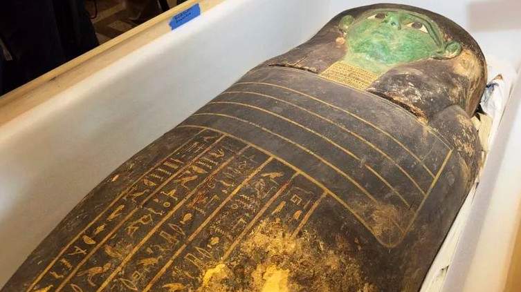 One of the largest Pharaonic sarcophagi returned to Egypt. It had illegally left the borders
