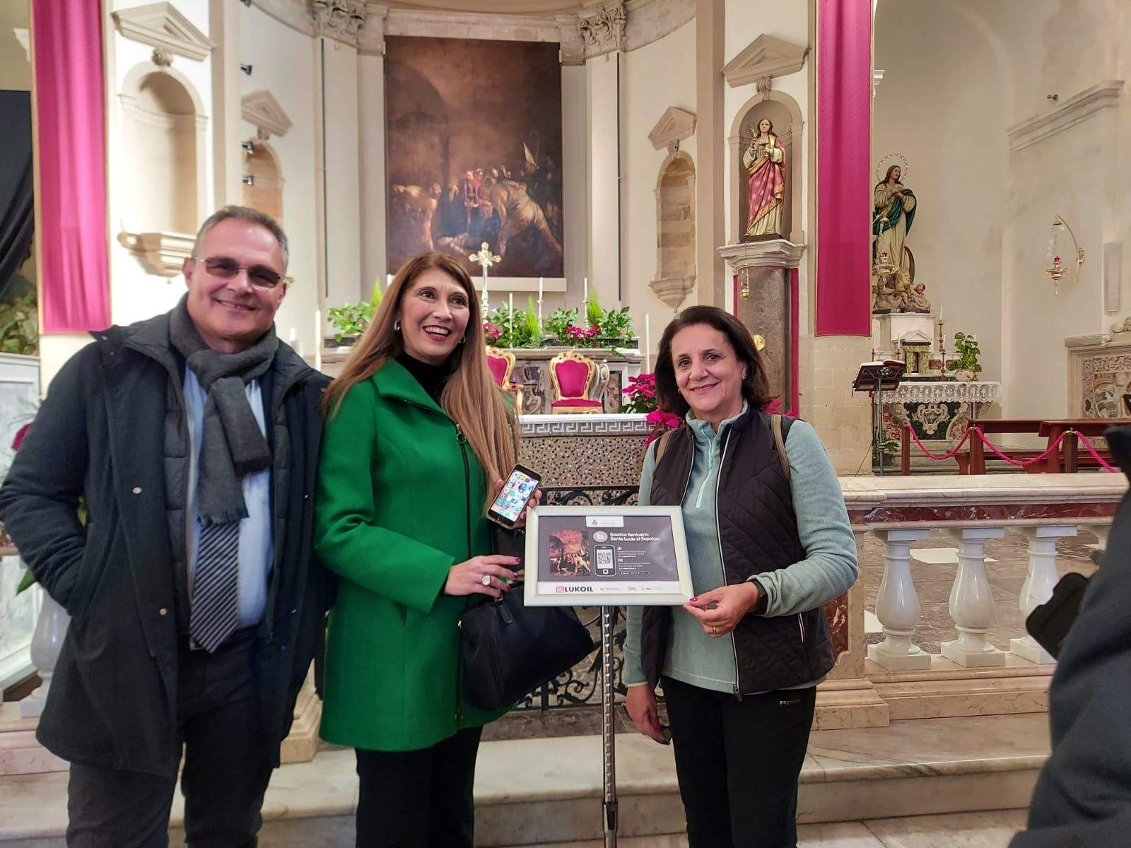 Syracuse, basilica with Caravaggio's St. Lucy gets Interactive Signage