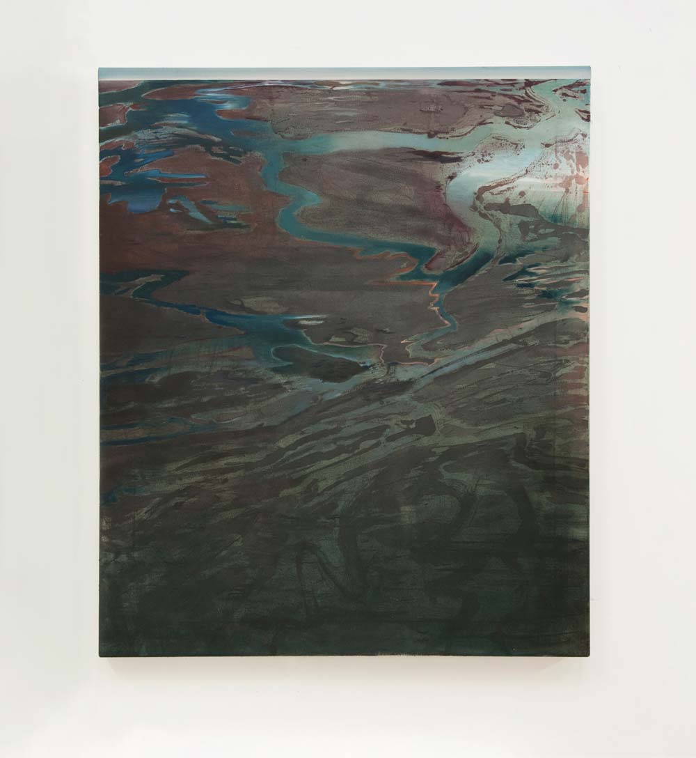 Silvia Giordani, Barena (2020; acrilico e olio su tela, 90 x 75 cm). Su gentile concessione dell'artista e Boccanera Gallery Silvia Giordani, Barena (2020; acrilico e olio su tela, 90 x 75 cm). Su gentile concessione dell'artista e Boccanera Gallery