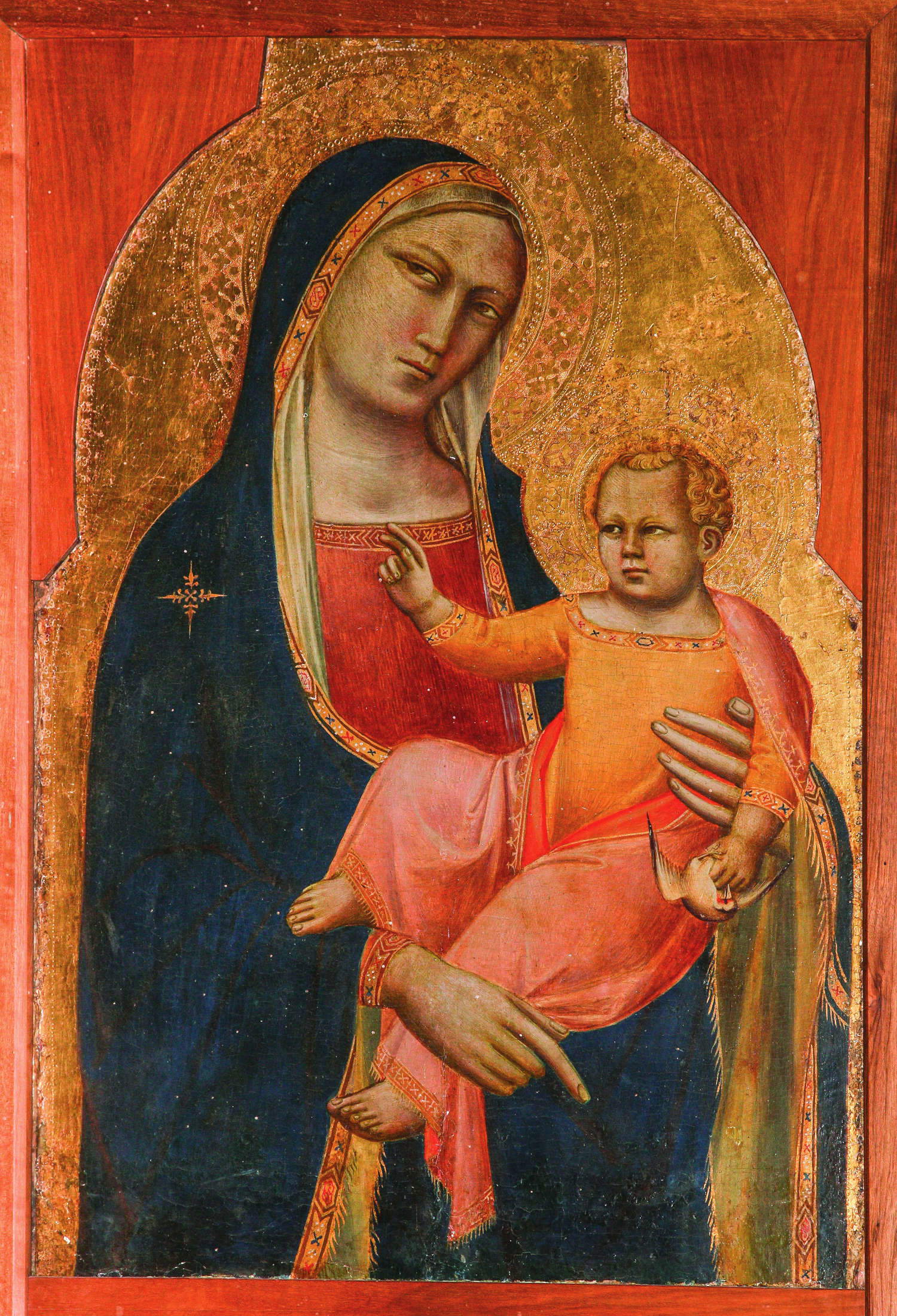 Taddeo Gaddi, Madonna and Child Jesus (1350-1355; tempera on panel; Impruneta, Church of San Lorenzo alle Rose)